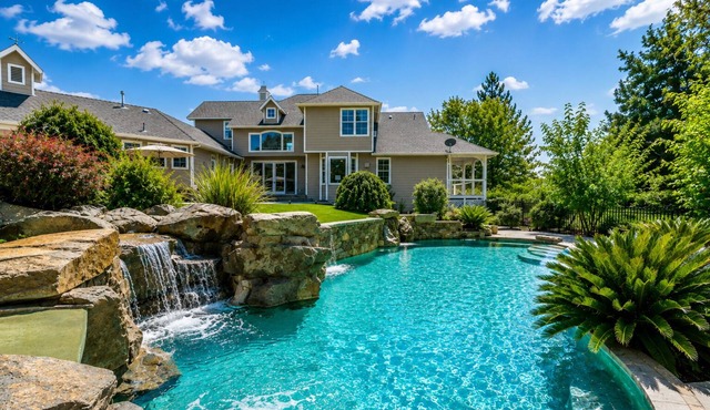 Rockslide Pool+Hot Tub+Fire pit | Luxury Estate