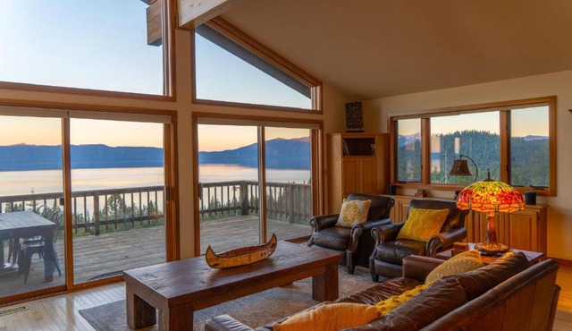 Sierra Lake View at Rubicon by Tahoe Getaways - 3 BR, Panoramic Lake Views, Private Hot Tub & Private beach!
