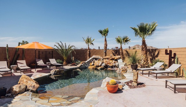 Spacious Joshua Tree Retreat for Large Groups w/Heated Pool, Hot Tub & Views