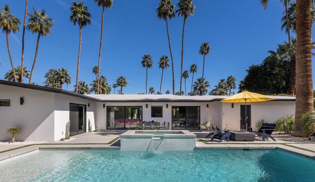 Surrounded by Palms – Palm Springs Pool Oasis
