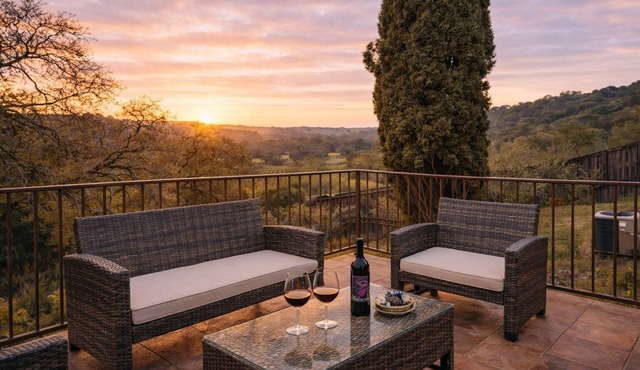 Vineyard View Retreat Fire Pit Wine Tasting Perks