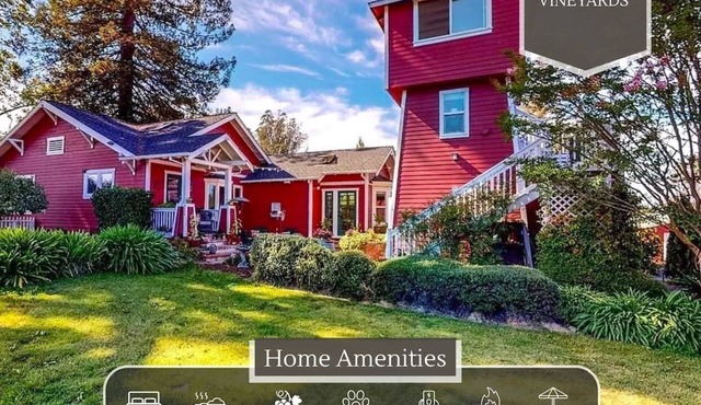 Vineyard View: Spa | Fire-pit | Dog Friendly
