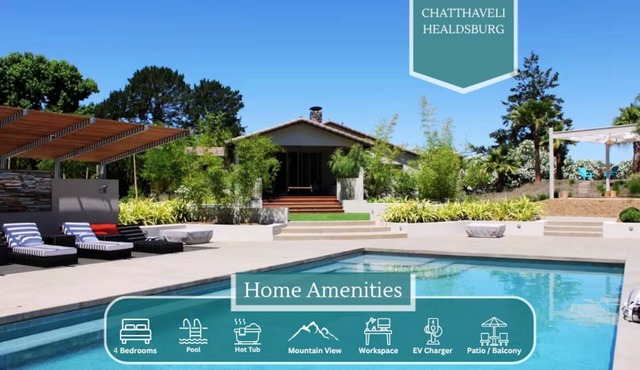 Wine Country Gem | Pool | Hot tub | BBQ