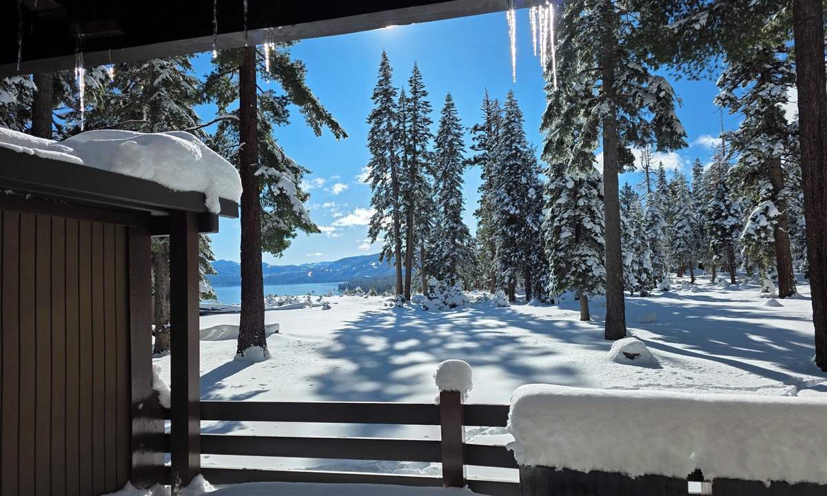 Tahoe City Condo | 31 Night- Pet-Friendly Bluff Unit: Panoramic Lake Views & Trailside Living