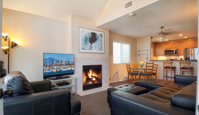 Enjoy Ocean Views from the Large Roof-Top Deck Adjacent to the Newport Pier!